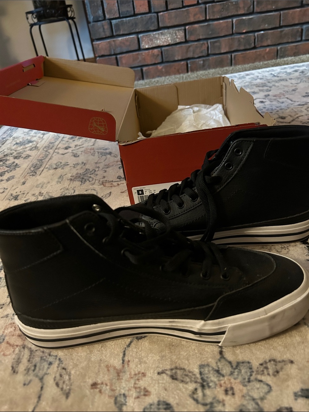 Puma Black High-Top Men's Canvas Sneakers